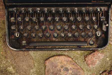 Old typewriter retro photo
