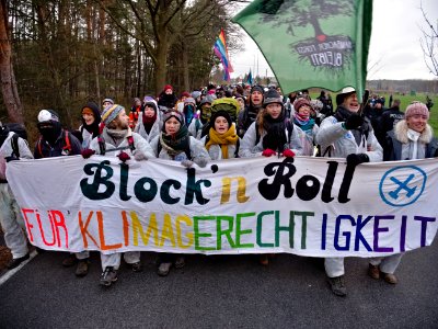 Ende Gelände November 2019 demonstration Koppatzer Straße 48