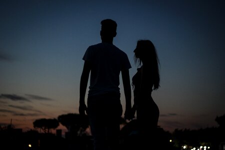 Romantic evening summer