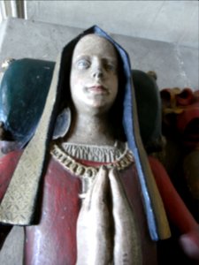 Effigy of Anne Gorges (née Howard) on her tomb, All Saints Church, Wraxall, Somerset, UK - 20100505