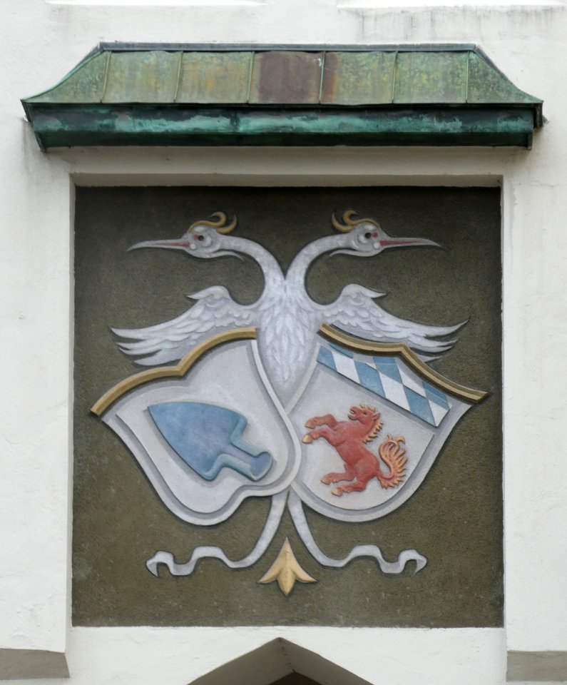 Erding, Wappen am Landshuter Tor, 1