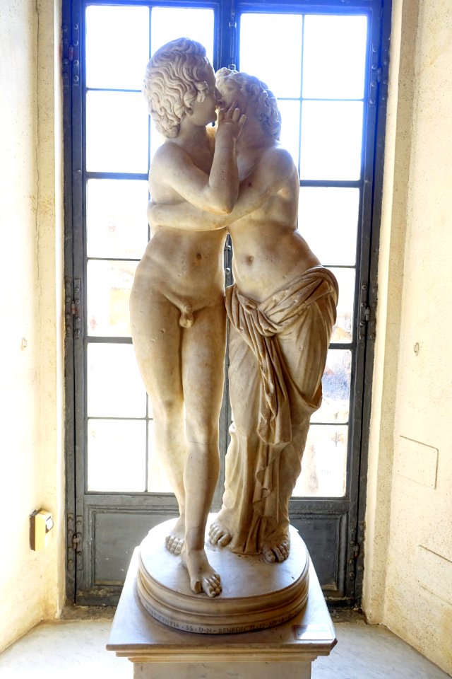 Eros and Psyche, S 408, Roman, 2nd century AD, marble, after a Greek work from the 2nd century BC - Musei Capitolini - Rome, Italy - DSC06093
