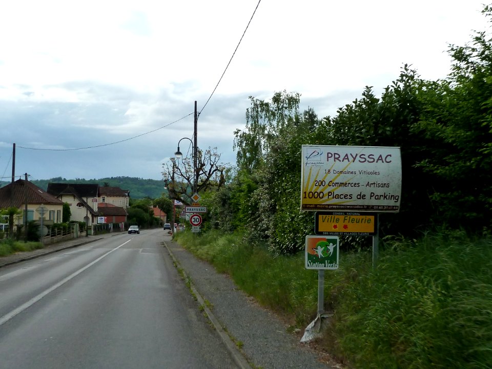 Entrée dans Prayssac