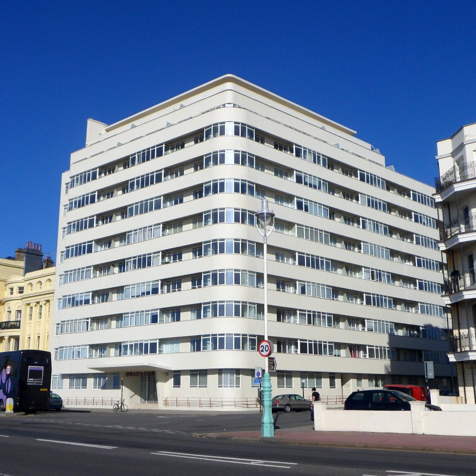 Embassy Court, Kings Road, Brighton (NHLE Code 1318645) (October 2013, viewed from Kings Road) (2)