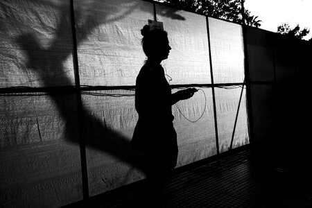 People woman shadow photo
