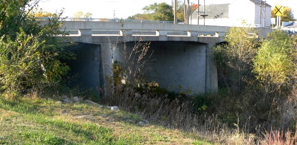 Elkhorn, Nebraska Main Street bridge from SE photo