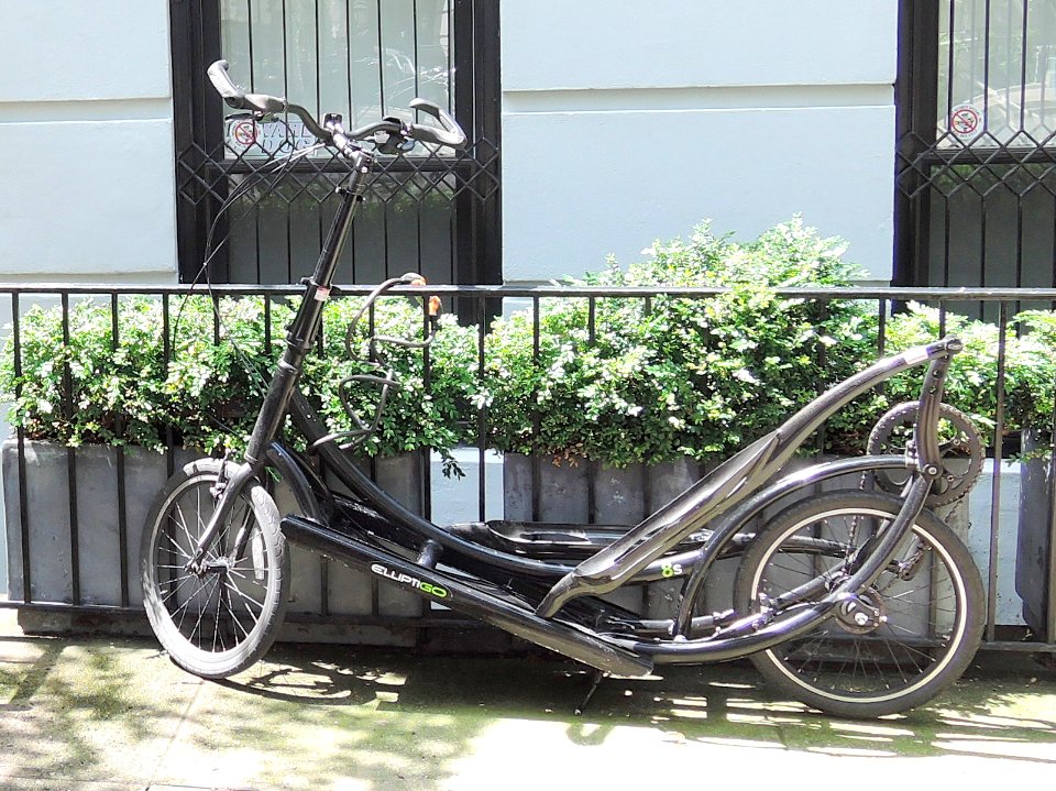 ElliptiGO locked to fence jeh