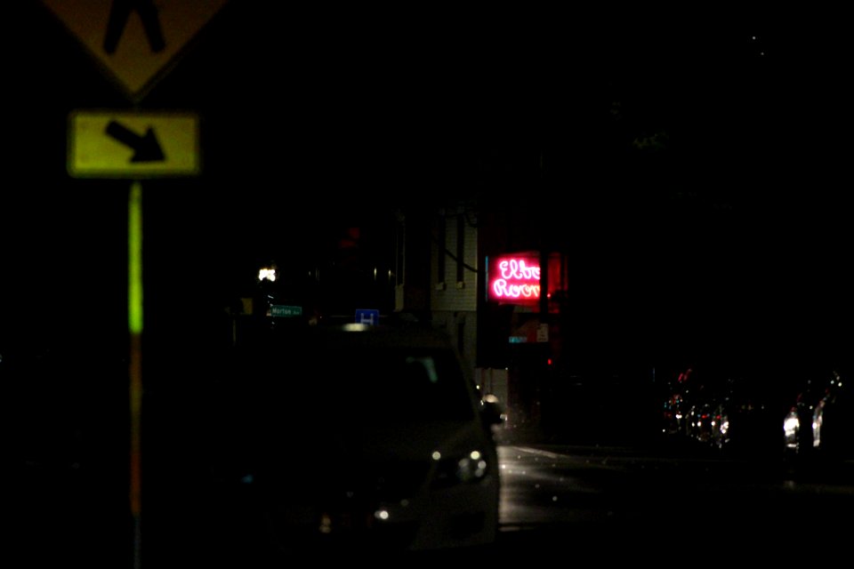 Elbo Room at night in Albany, New York