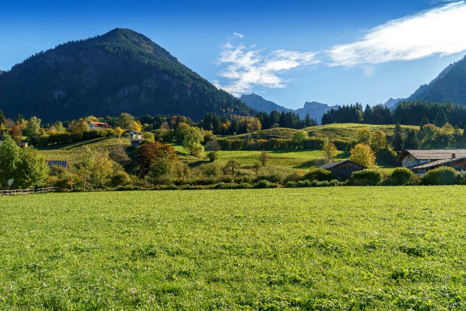 Alpine mountains landscape