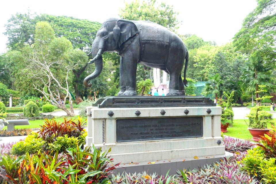 Elephant statue - Saigon Zoo and Botanical Gardens - Ho Chi Minh City, Vietnam - DSC01177
