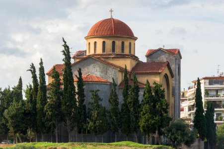Ekklesia Aghia Triada Kerameikos back Athens Greece