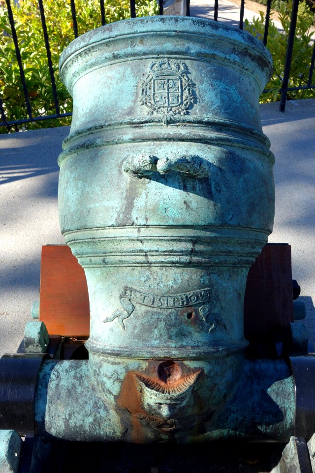 El Tisiphone, mortar from Morro Castle, Havana, removed in 1899 - Hearst Castle - DSC06647