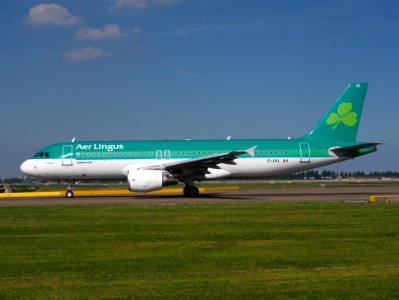 EI-DVL Aer Lingus Airbus A320 taxiing at Schiphol (AMS - EHAM), The Netherlands, 17may2014, pic-3 photo