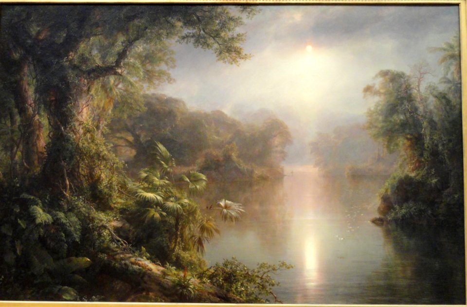 El Rio de Luz (The River of Light) by Frederic Edwin Church, 1877, oil on canvas - National Gallery of Art, Washington - DSC00074