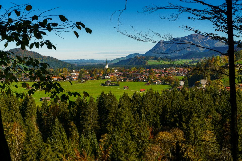 Alpine mountains landscape