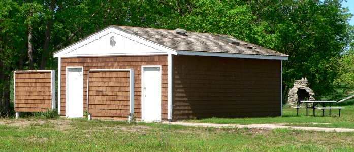 Ponca Tribe Community building restrooms