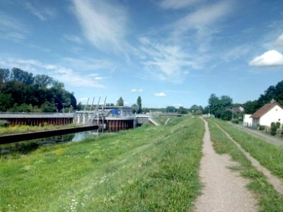 Polder Söllingen-Greffern, Acher, Acherschöpfwerk, Wehr Acher, Greffern