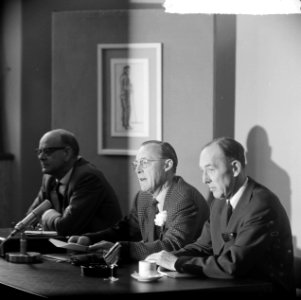 Prins Bernhard persconferentie bijgewoond, 25-jarig bestaan Prins Bernhardfonds , Bestanddeelnr 917-7949