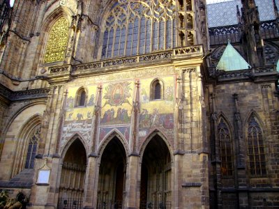Prag Dom St. Vitus Goldenes Portal 2