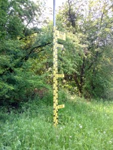 Polder Daxlander Au, Lattenpegel