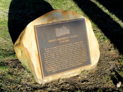 Prince Memorial Chapel plaque - Gordon College - DSC02678