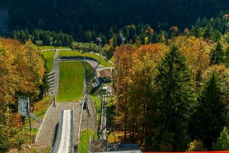 Alpine mountains landscape photo