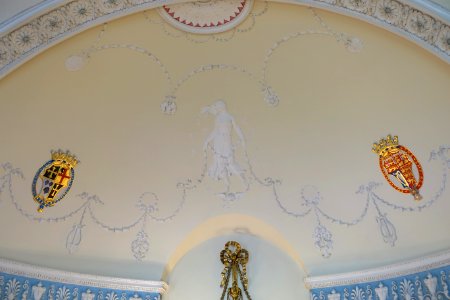 Princess Mary's Dressing Room ceiling - Harewood House - West Yorkshire, England - DSC01688