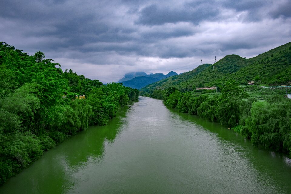 Wood city river wood city of yeosu wood city lishui scenic