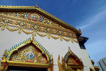 Architecture floral golden