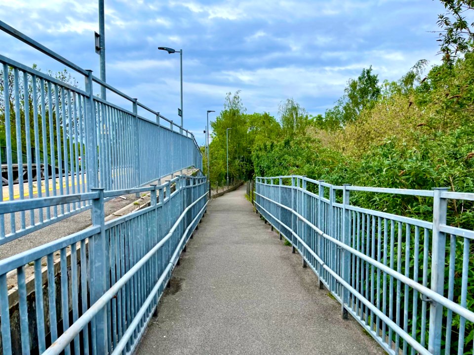 Ramp down from Platform 2 of South Greenford, 2021