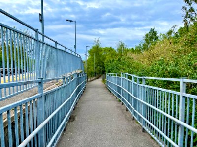 Ramp down from Platform 2 of South Greenford, 2021