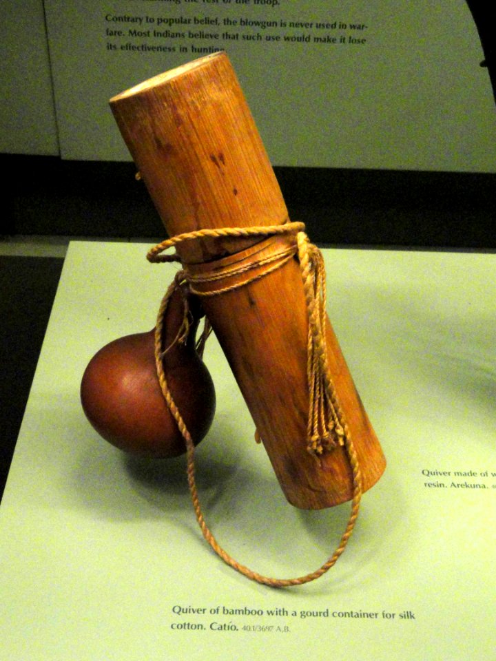 Quiver, bamboo, and gourd container, Embera-Wounaan (Catio) - AMNH - DSC06185