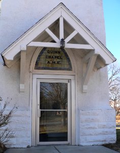 Quinn Chapel (Lincoln, Nebraska) NE entrance