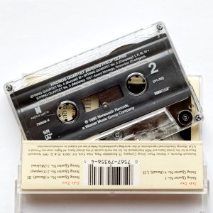 Prerecorded cassette (Kronos performs Glass) with Dolby SR and Digalog markings 02