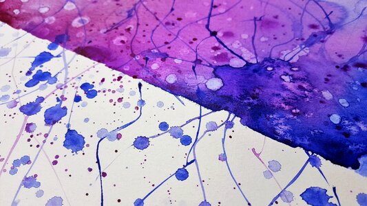 Spots watercolor purple