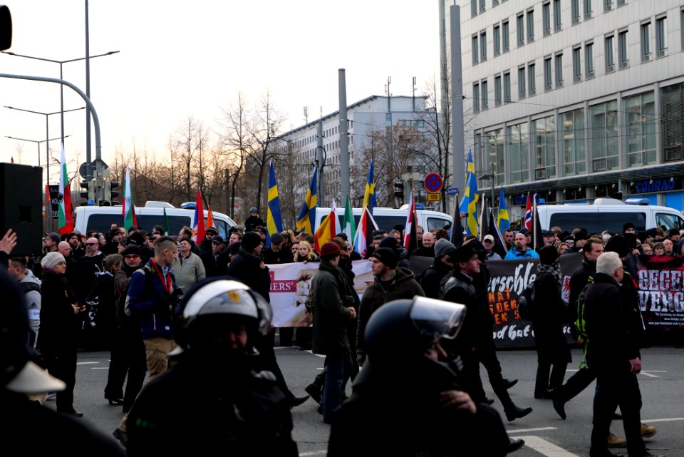 Pro fascist protest Dresden 2020-02-15 34