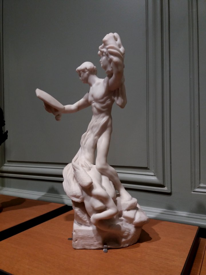 Paris 7e - Musée Rodin, Persée et la Gorgone, de Camille Claudel, S.01015, marbre taillé par François Pompon en 1903 (2)