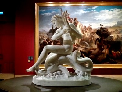 Paris 7e - Musée d'Orsay - James Tissot, L'ambigu moderne - Arion assis sur le dauphin (Ernest Hiolle) (1)