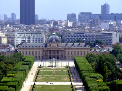 Paris View from the Eiffel Tower first floor École Militaire photo