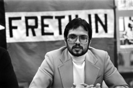 Persconferentie Fretilin-vertegenwoordiger Leonel Andrad in Amsterdam, Bestanddeelnr 929-4888