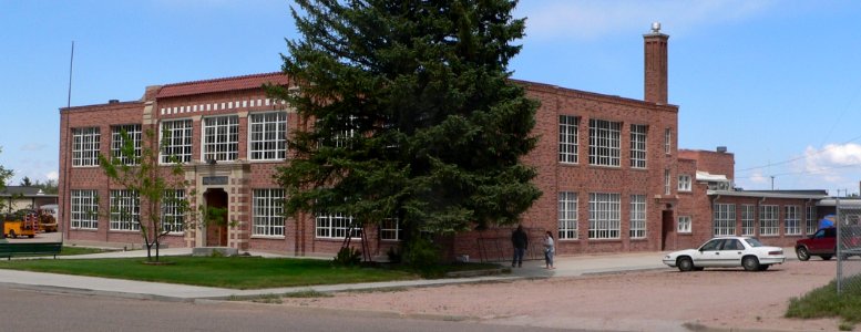 Pine Bluffs WY HS from SW 1