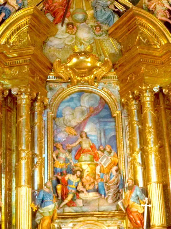 Peralta - Iglesia de San Juan Evangelista, retablo mayor 3