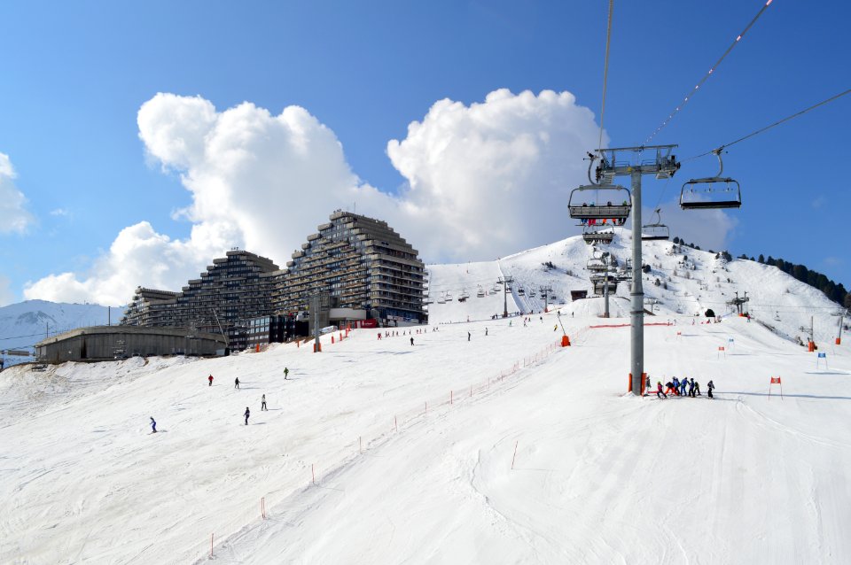 Paquebot des neiges, Plagne Aime 2000, seen from Golf skilift
