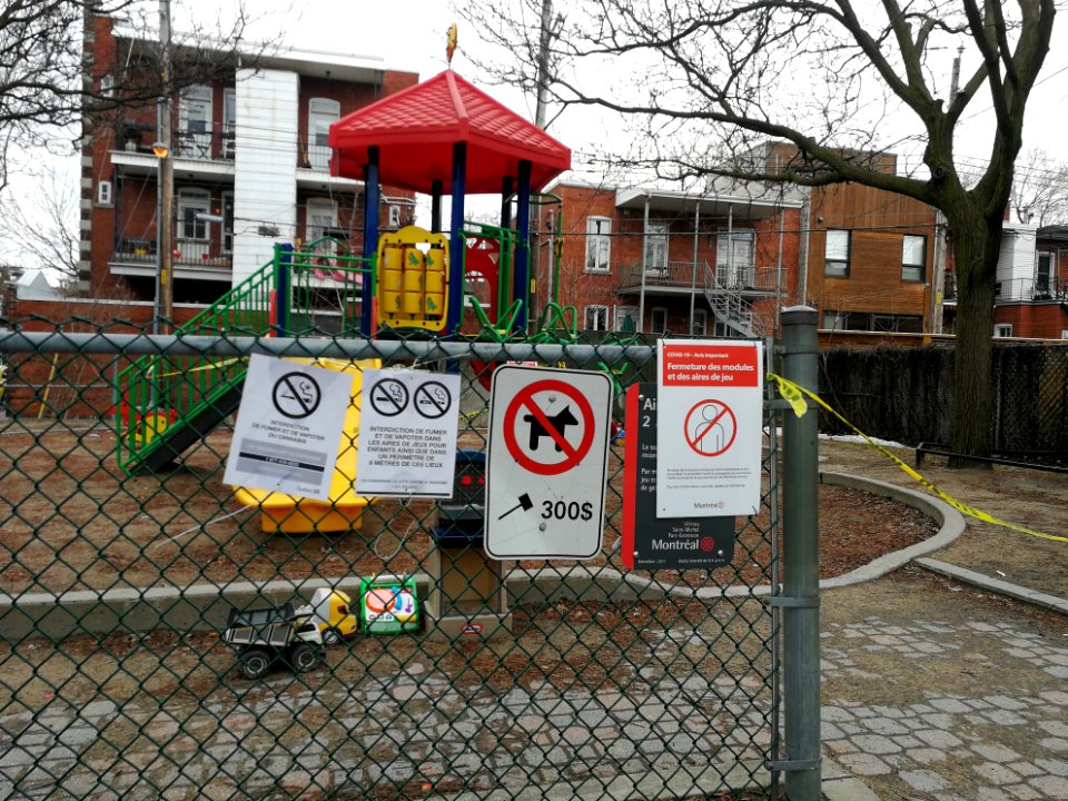 Parc des rêves (Villeray) fermé