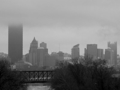 Pittsburgh skyline from Washington’s Landing, 2015-03-04, 01 photo