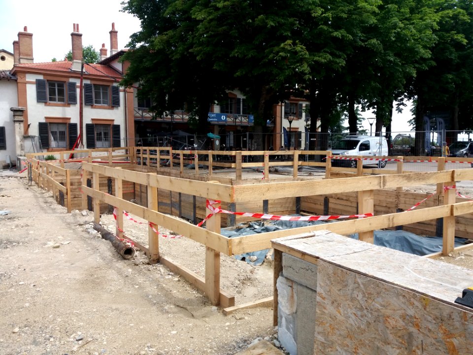 Parking de la basilique de Fourvière - Travaux - Vue d'ensemble