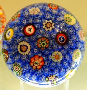 Paperweight by Cristallerie de Baccarat, France, c. 1850, glass - Currier Museum of Art - Manchester, NH - DSC07873