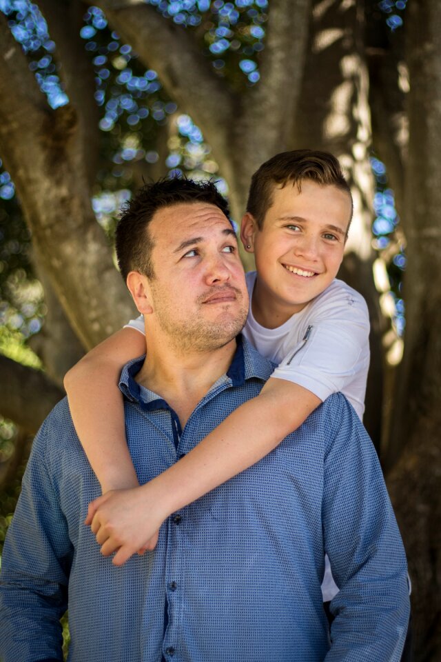 Father son family boy