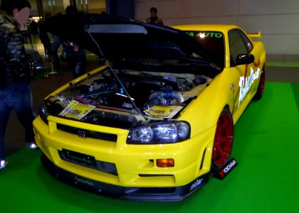 OSAKA AUTO MESSE 2015 (340) - Rocket Dancer GT-R BNR34 "Kiirobon"
