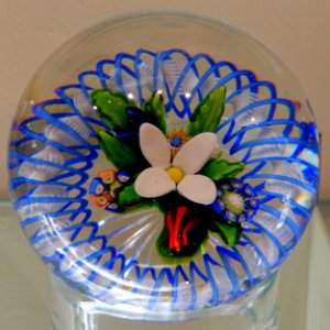 Paperweight by Cristalleries de Saint-Louis, France, c. 1850, glass - Currier Museum of Art - Manchester, NH - DSC07712